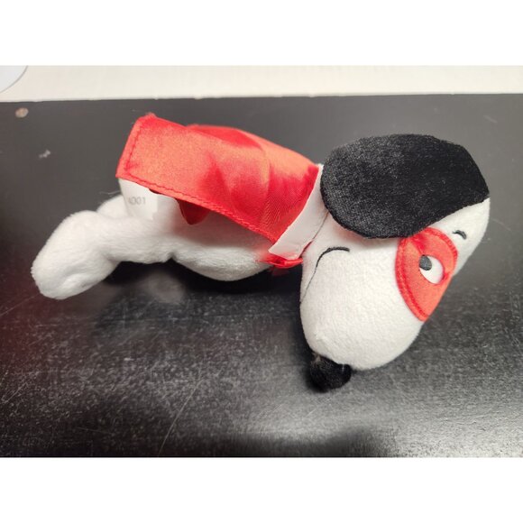 Superhero Snoopy Plush Toy With Red Mask & Cape Peanuts Just Play 2016 - Picture 4 of 10